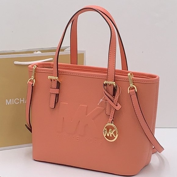 Michael Kors Xs Cryl Conv Tz Tote Sherbert Leather - Picture 15 of 16
